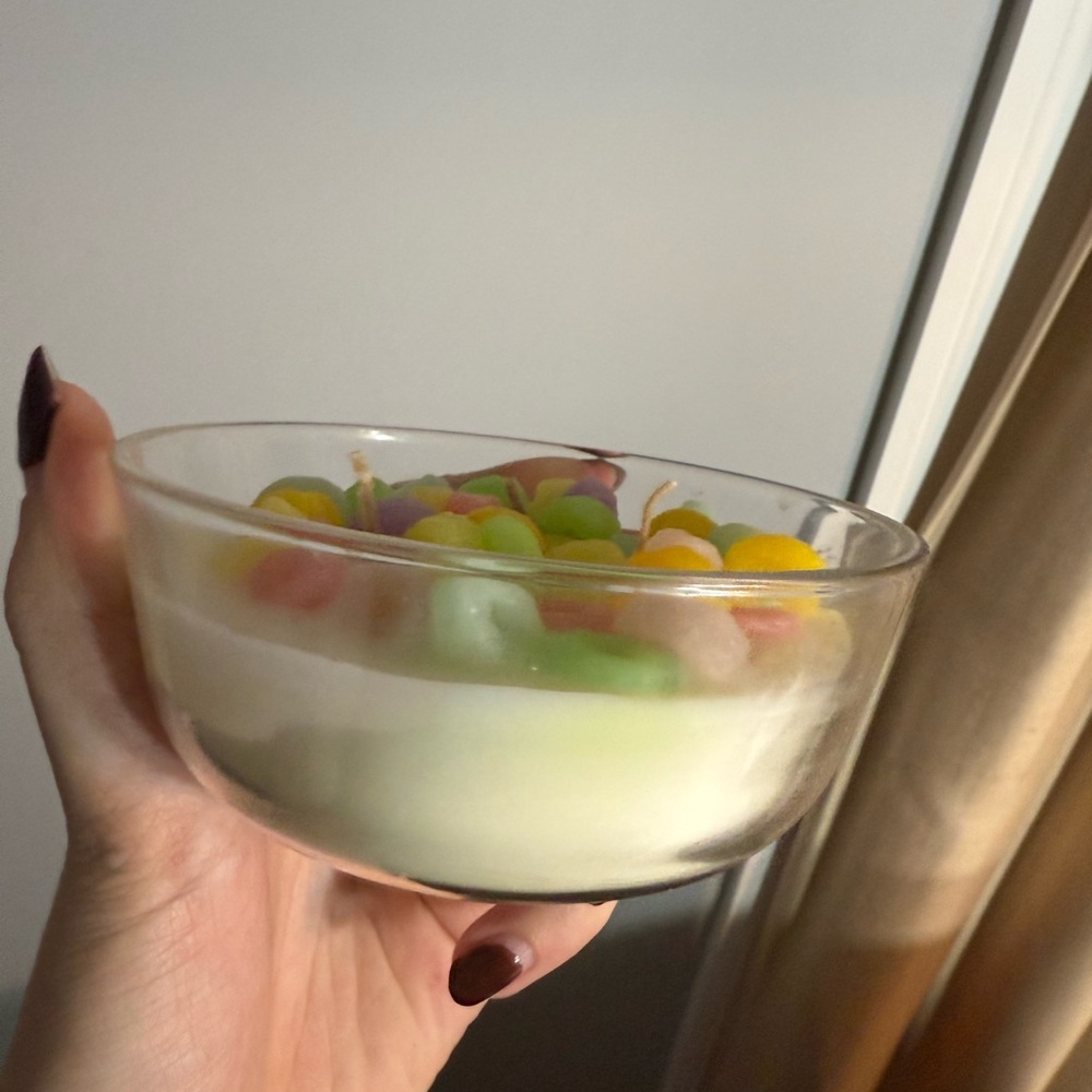 Colorful Cereal Bowl Candle - Picture 2 of 5